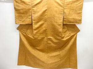 未使用品　横段織り出し手織り紬着物